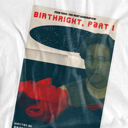 White - Pack Shot - Star Trek Mens The Next Generation Season 6 Episode 16 T-Shirt