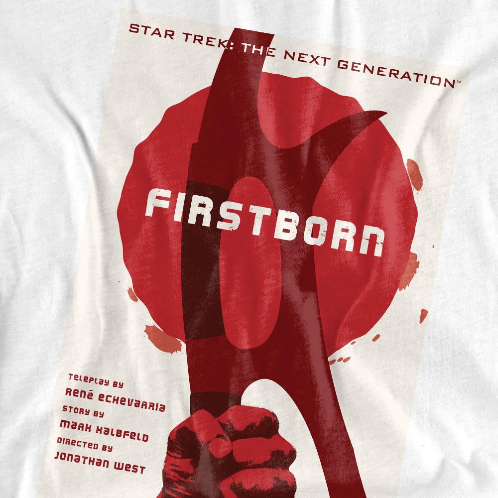 White - Pack Shot - Star Trek Mens The Next Generation Season 7 Episode 21 T-Shirt