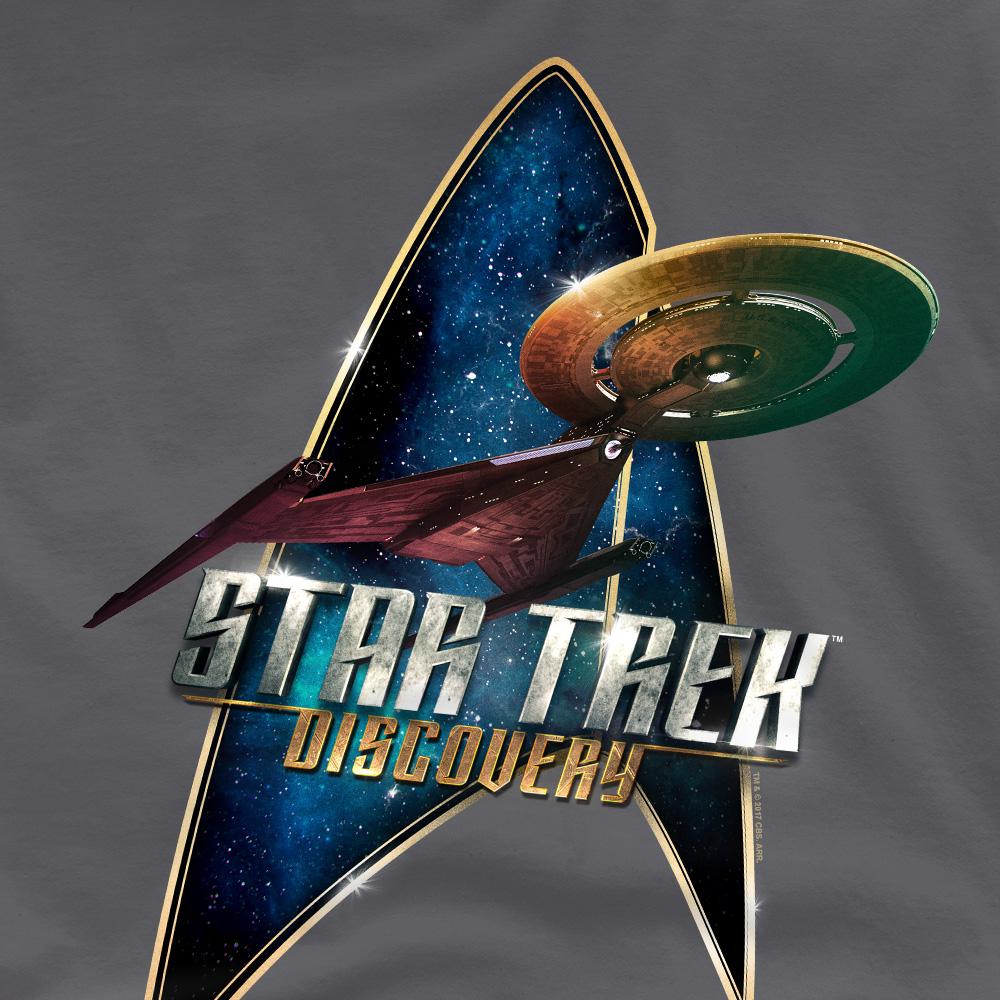 Charcoal - Side - Star Trek: Discovery Mens Deco T-Shirt