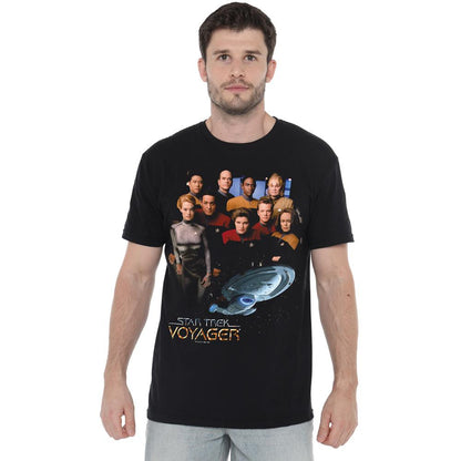 Black - Lifestyle - Star Trek Mens Voyager Crew T-Shirt