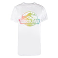 White - Front - Jurassic Park Womens-Ladies Gradient Logo T-Shirt