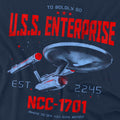 Navy - Side - Star Trek Mens Stardate 2245 T-Shirt