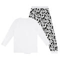 White-Black - Back - Disney Womens-Ladies Snooze Mickey Mouse Long Pyjama Set