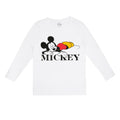 White-Black - Side - Disney Womens-Ladies Snooze Mickey Mouse Long Pyjama Set
