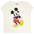 Cream-Black-White - Front - Disney Womens-Ladies Timeless Mickey Mouse Long Pyjama Set