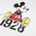White - Side - Disney Womens-Ladies Mickey Mouse Year T-Shirt