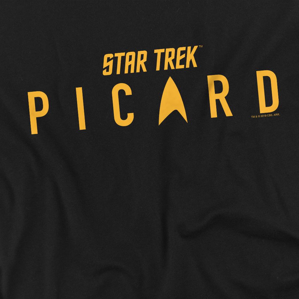 Black - Pack Shot - Star Trek: Picard Mens Logo T-Shirt