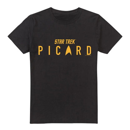 Black - Front - Star Trek: Picard Mens Logo T-Shirt