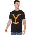 Black - Lifestyle - Yellowstone Mens Large Brand T-Shirt