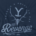 Navy - Pack Shot - Yellowstone Mens Revenge Skull T-Shirt