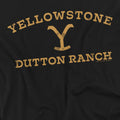 Black - Pack Shot - Yellowstone Mens Arched Logo T-Shirt
