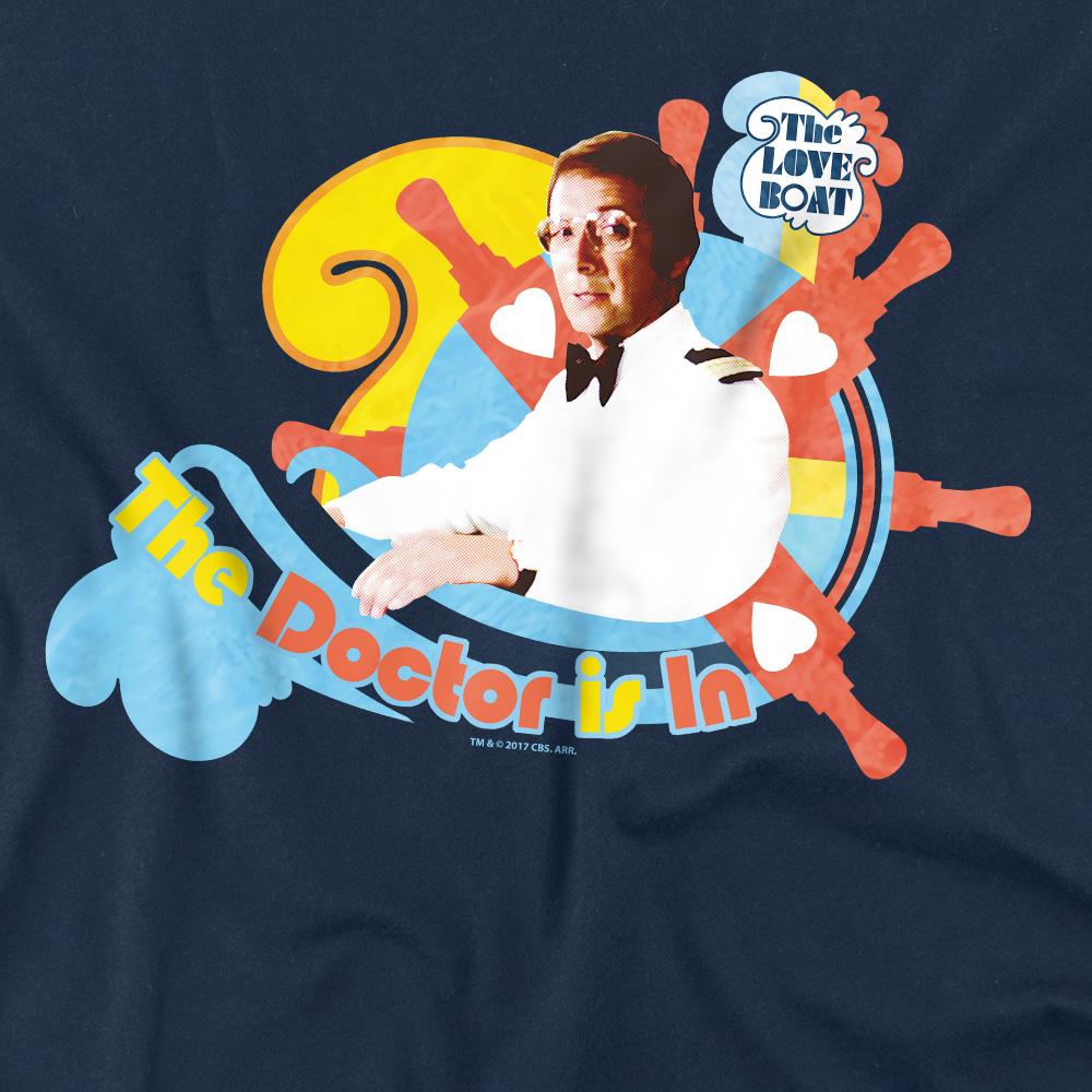 Navy - Pack Shot - The Love Boat Mens The Doctor Is In T-Shirt