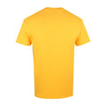Golden Yellow - Back - Batman Mens Distressed Logo T-Shirt