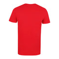 Red - Back - Batman Mens Distressed Logo T-Shirt