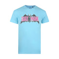 Sky Blue - Front - Batman Mens Distressed Logo T-Shirt