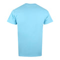 Sky Blue - Back - Batman Mens Distressed Logo T-Shirt