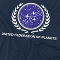 Navy - Pack Shot - Star Trek Mens United Federation Logo T-Shirt