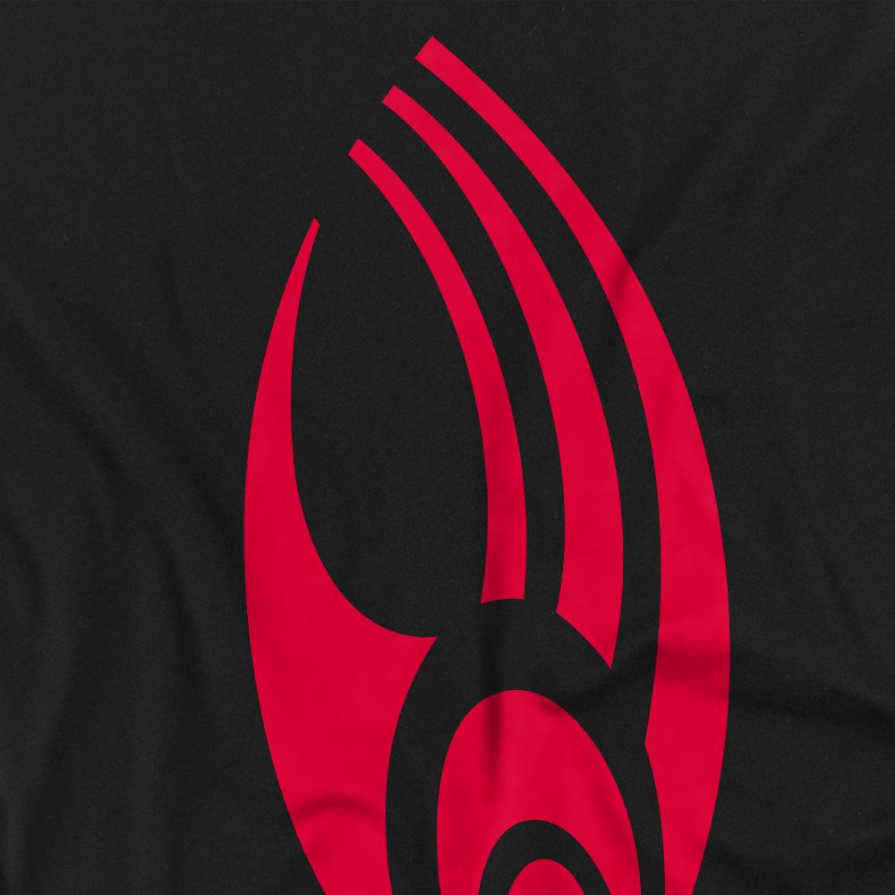 Black - Side - Star Trek Mens Borg Logo T-Shirt
