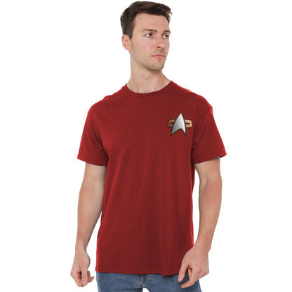 Cardinal - Lifestyle - Star Trek Mens Deep Space Nine Command Emblem T-Shirt