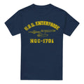 Navy - Front - Star Trek Mens Enterprise Athletic T-Shirt
