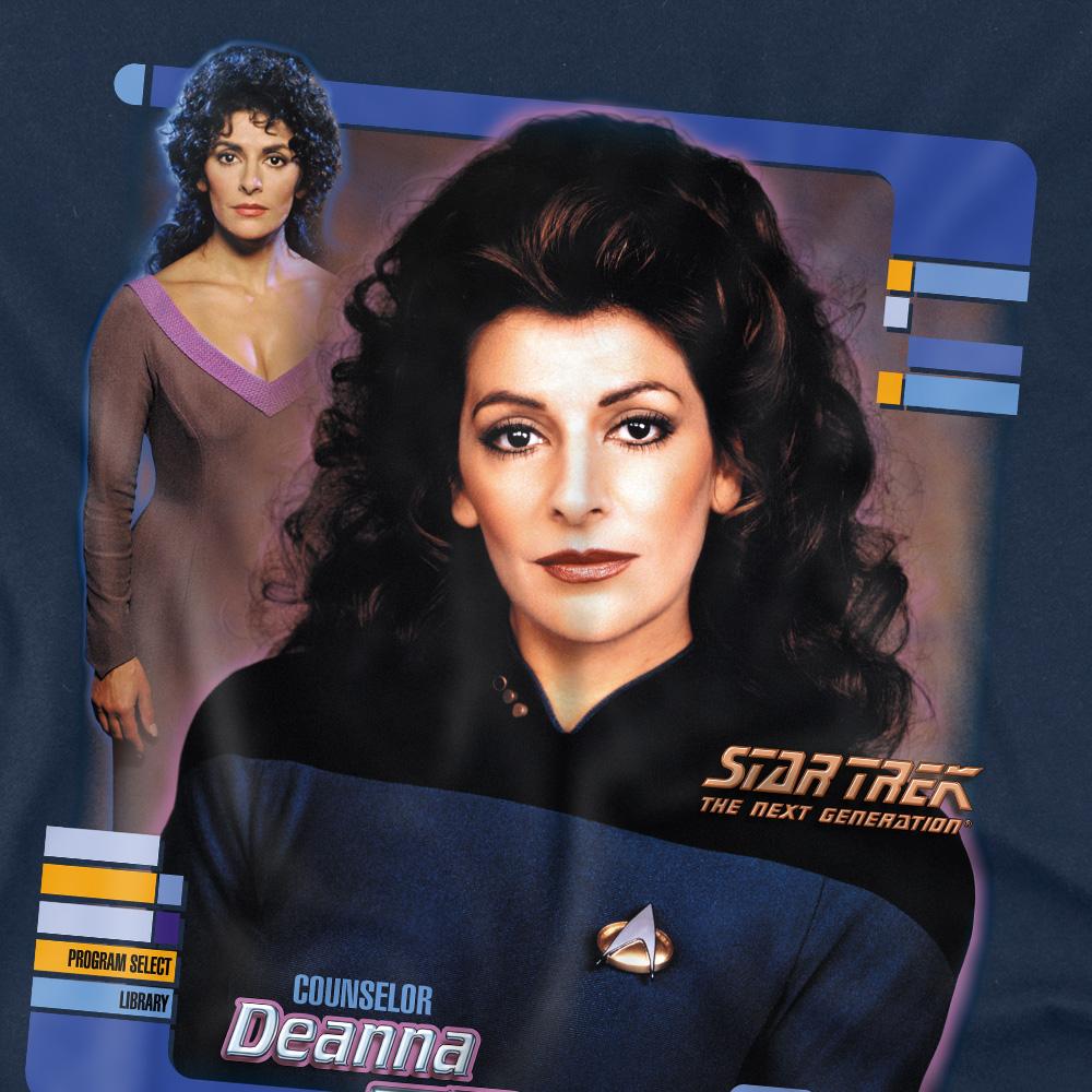 Navy - Side - Star Trek Mens Deanna Troi T-Shirt