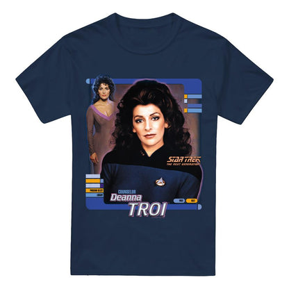 Navy - Front - Star Trek Mens Deanna Troi T-Shirt