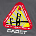 Charcoal - Side - Star Trek Mens Starfleet Cadet T-Shirt