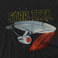 Black - Side - Star Trek Mens Enterprise Retro T-Shirt