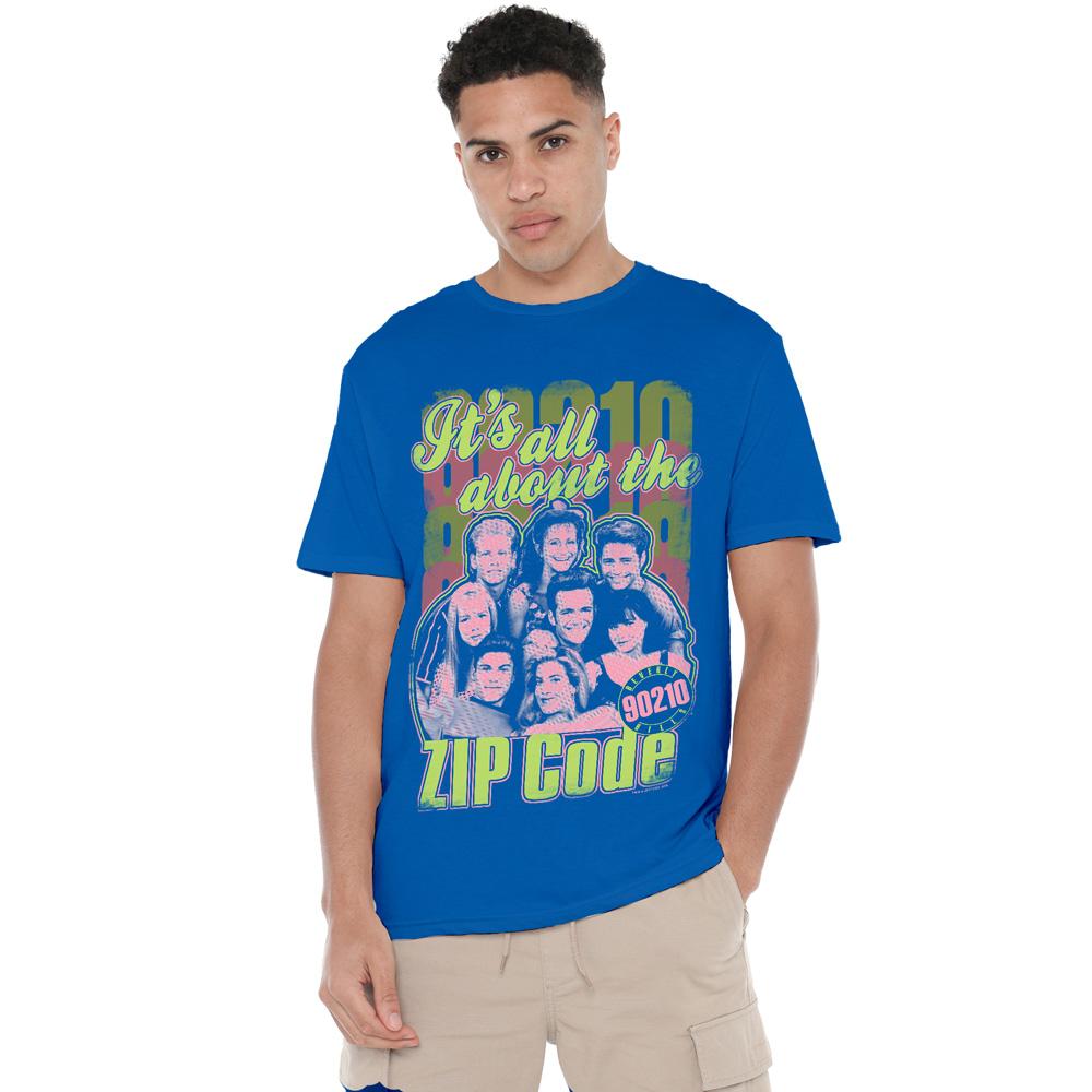 Royal Blue - Lifestyle - 90210 Mens Zip Code T-Shirt