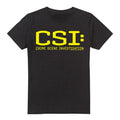 Black - Front - CSI Mens Logo T-Shirt