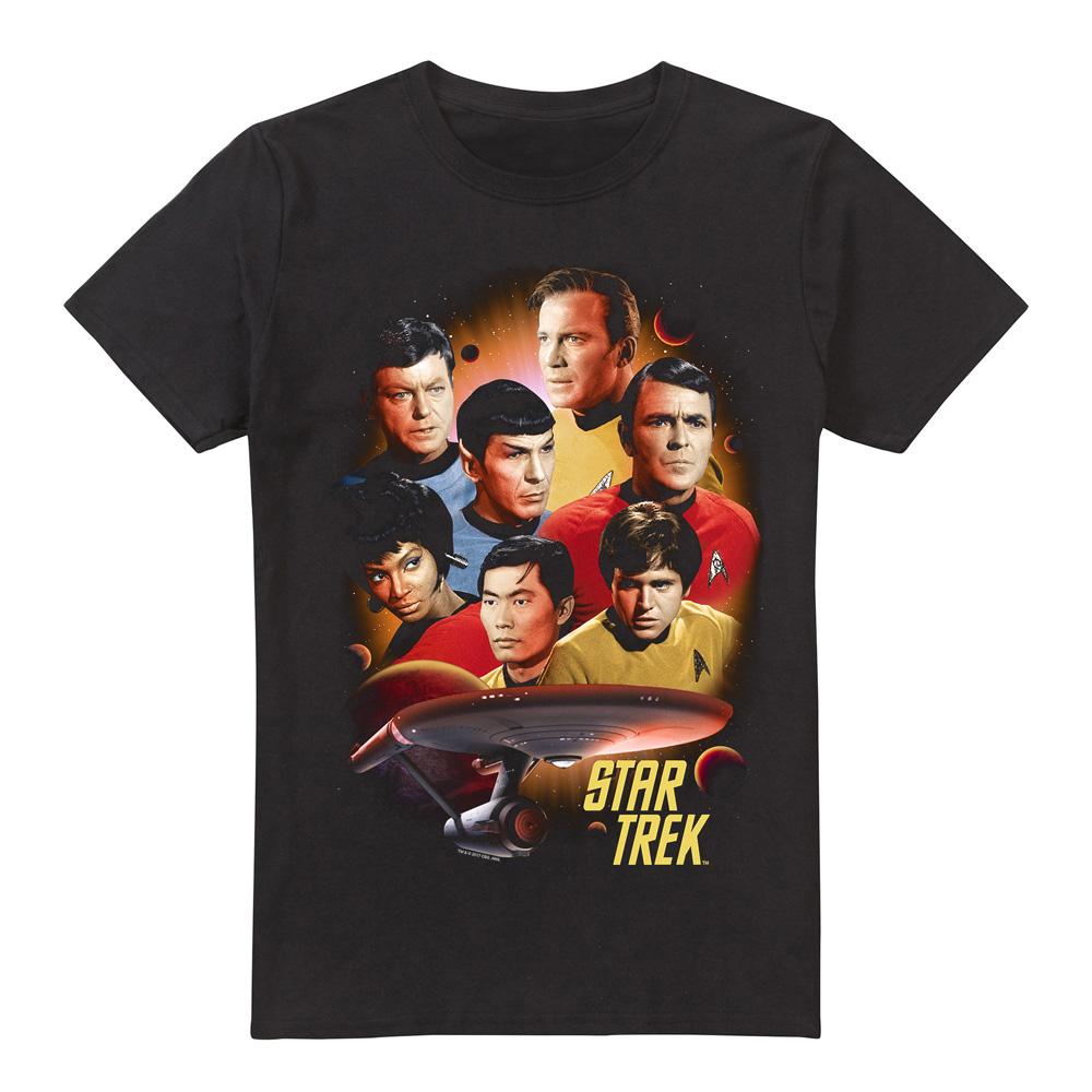 Black - Front - Star Trek Mens Heart of the Enterprise T-Shirt