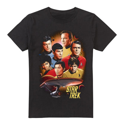 Black - Front - Star Trek Mens Heart of the Enterprise T-Shirt