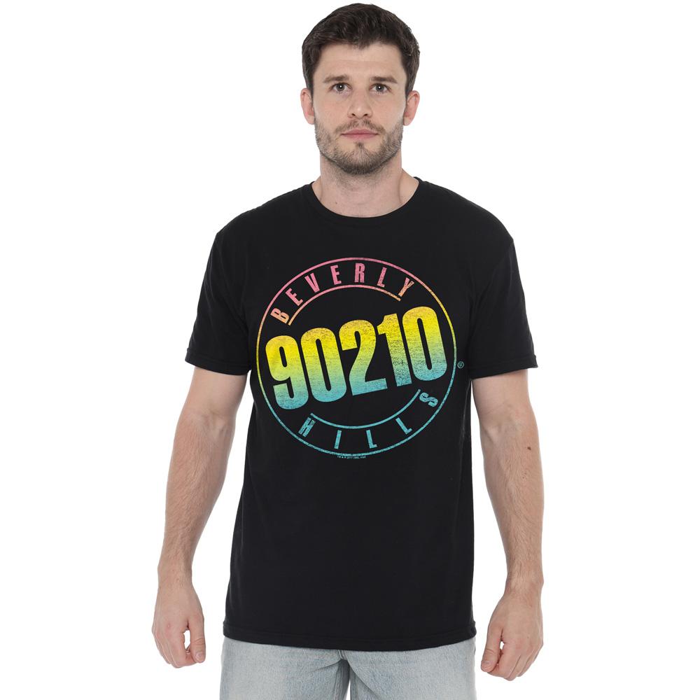 Black - Lifestyle - 90210 Mens Colour Blend Logo T-Shirt