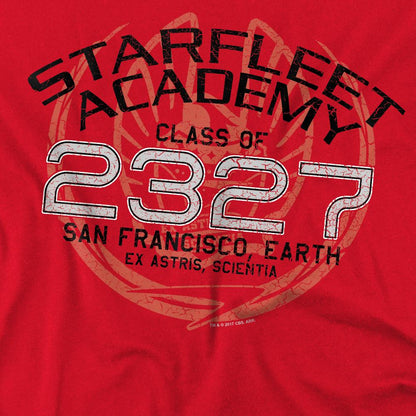 Red - Pack Shot - Star Trek Mens Graduation Jean-Luc Picard T-Shirt