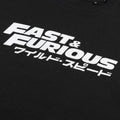 Black - Side - Fast & Furious Mens Japanese Logo Long-Sleeved T-Shirt