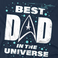 Navy - Side - Star Trek Mens Best Dad in the Universe Fathers Day T-Shirt