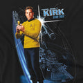 Black - Side - Star Trek Mens Galactic Captain Kirk T-Shirt