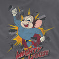 Charcoal - Side - Mighty Mouse Mens Break Through T-Shirt