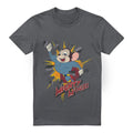 Charcoal - Front - Mighty Mouse Mens Break Through T-Shirt