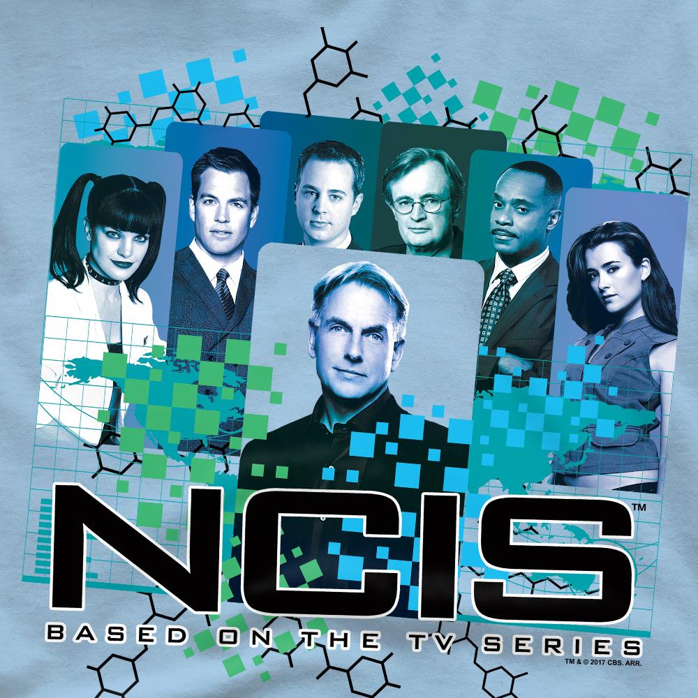 Light Blue - Side - NCIS Mens Cast T-Shirt