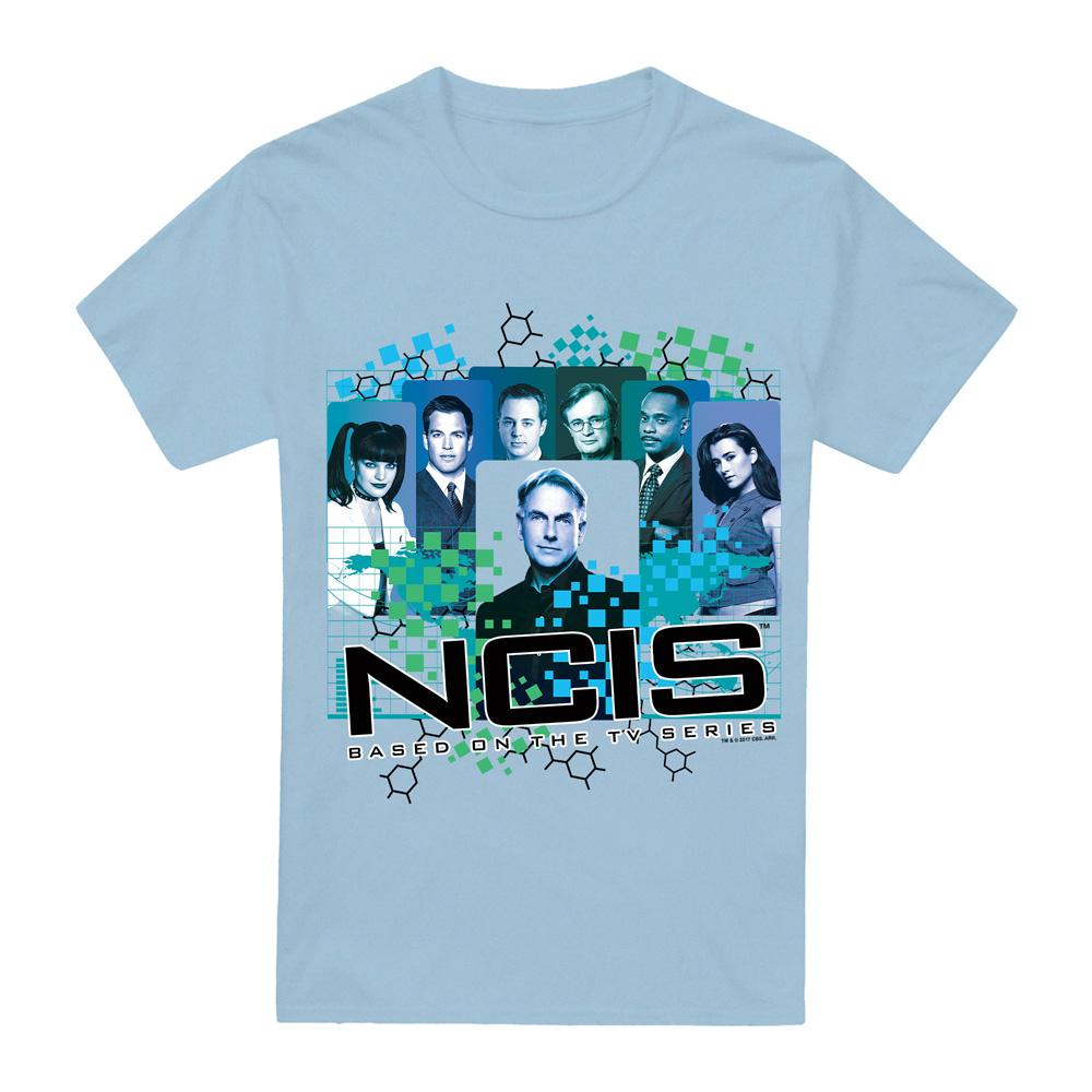Light Blue - Front - NCIS Mens Cast T-Shirt