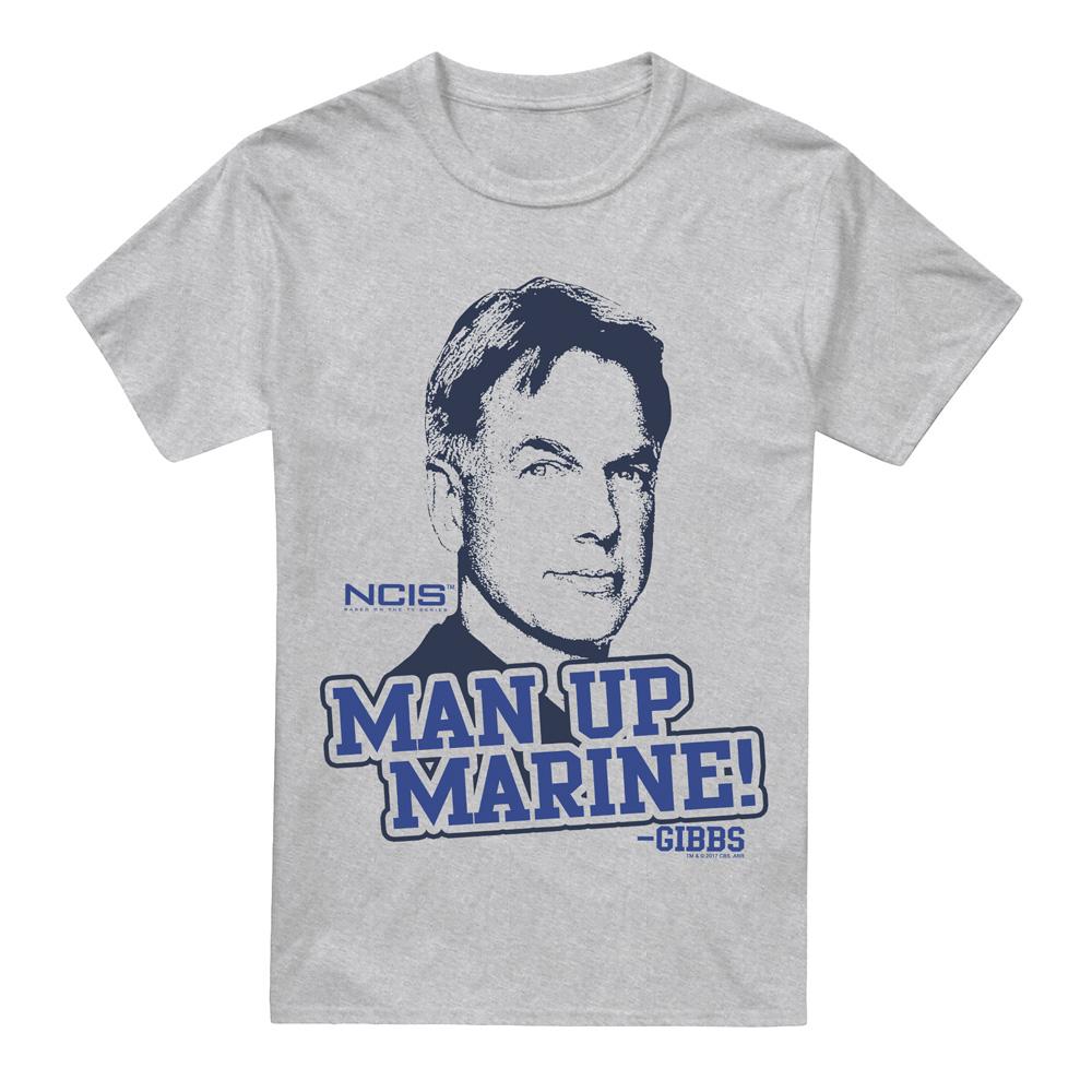 Sport Heather - Front - NCIS Mens Man Up T-Shirt