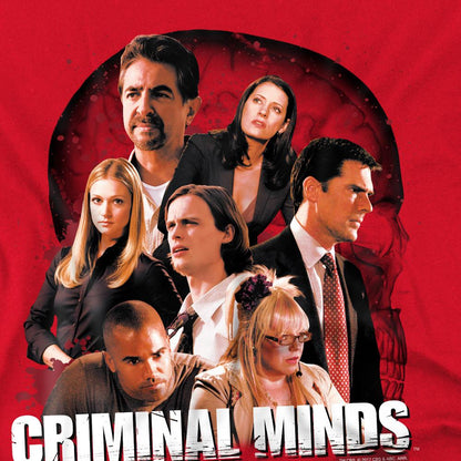 Red - Side - Criminal Minds Mens Brain Trust T-Shirt