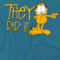 Slate - Side - Garfield Mens They Did It T-Shirt