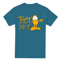 Slate - Front - Garfield Mens They Did It T-Shirt