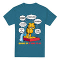 Slate - Front - Garfield Mens Waking Up Is Hard To Do T-Shirt