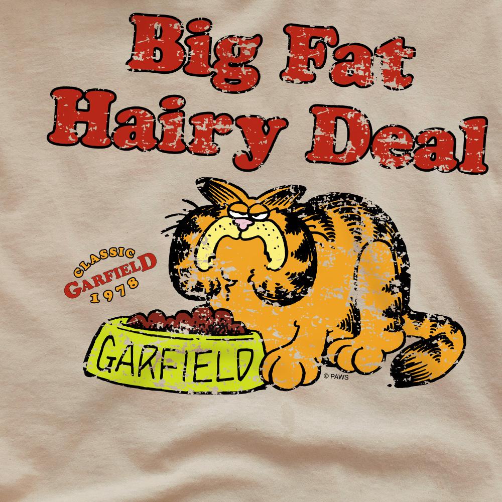 Sand - Side - Garfield Mens Big Fat Hairy Deal T-Shirt