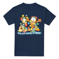 Navy - Front - Garfield Mens Bright Holidays T-Shirt
