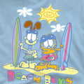 Light Blue - Side - Garfield Mens Beach Bums T-Shirt