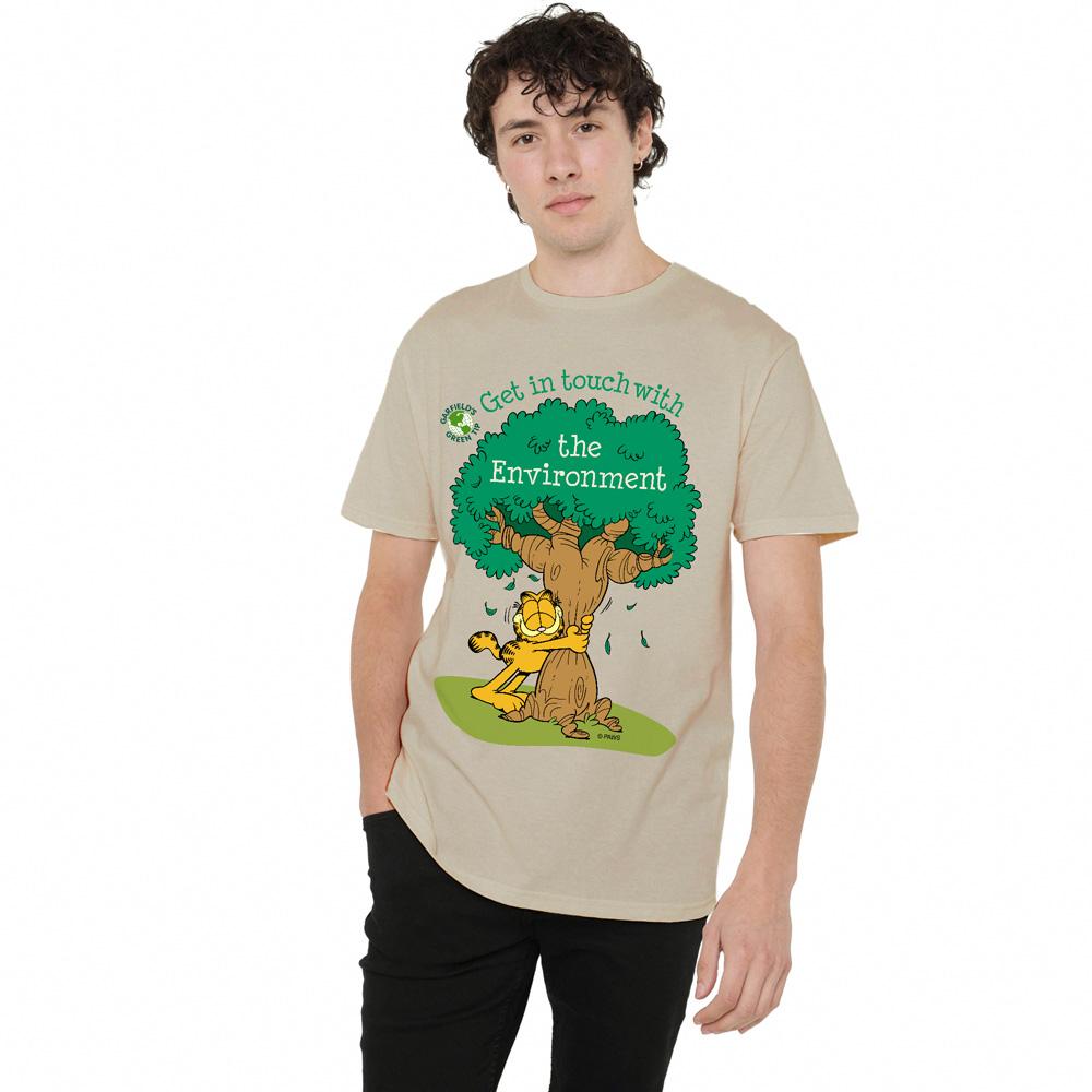 Sand - Lifestyle - Garfield Mens Get In Touch T-Shirt